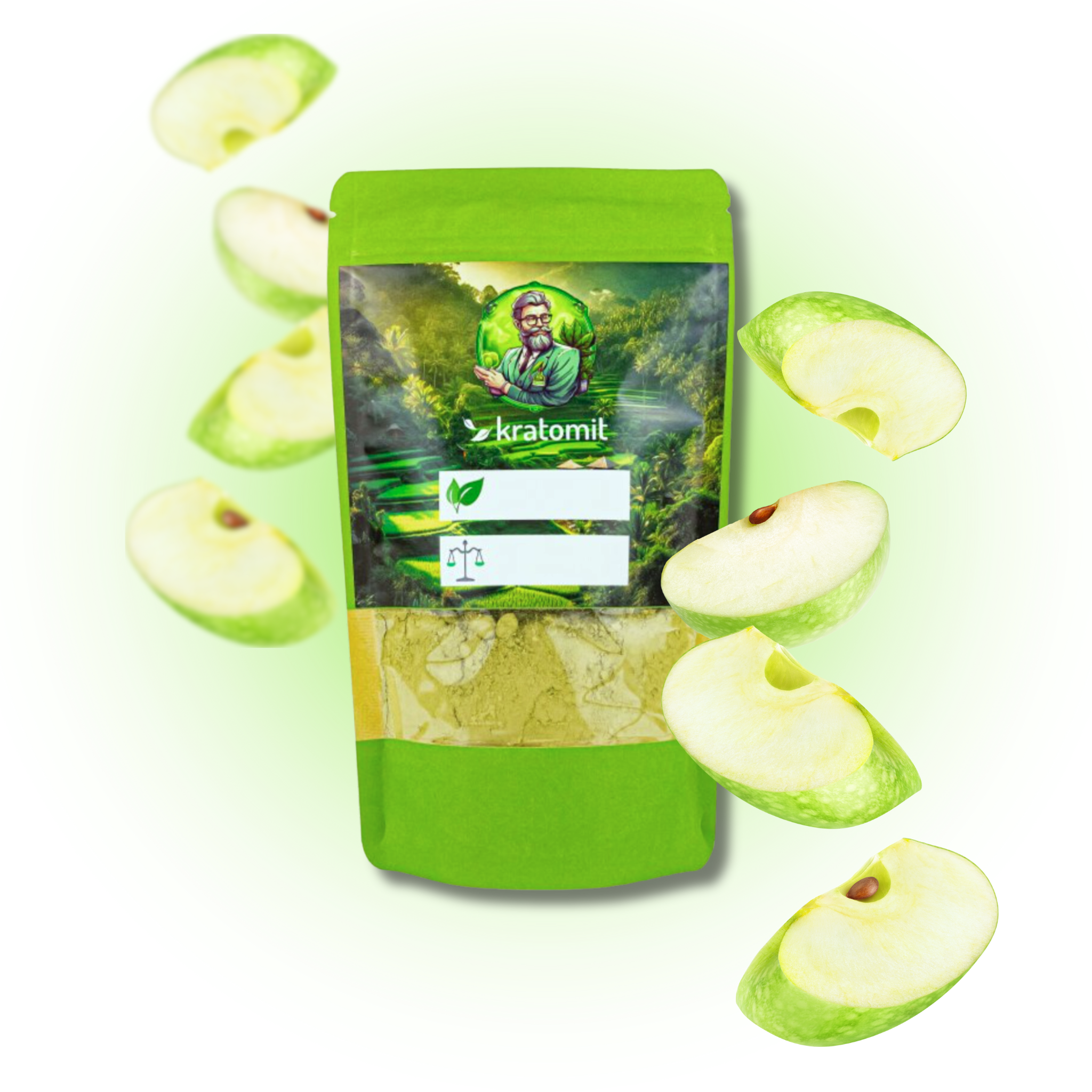 Zelené jablko ochucený kratom